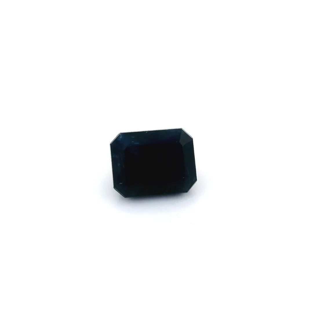 3.70ct Emerald Natural Sapphire (Colour Blue, Clarity Moderately Included, Cut Faceted)