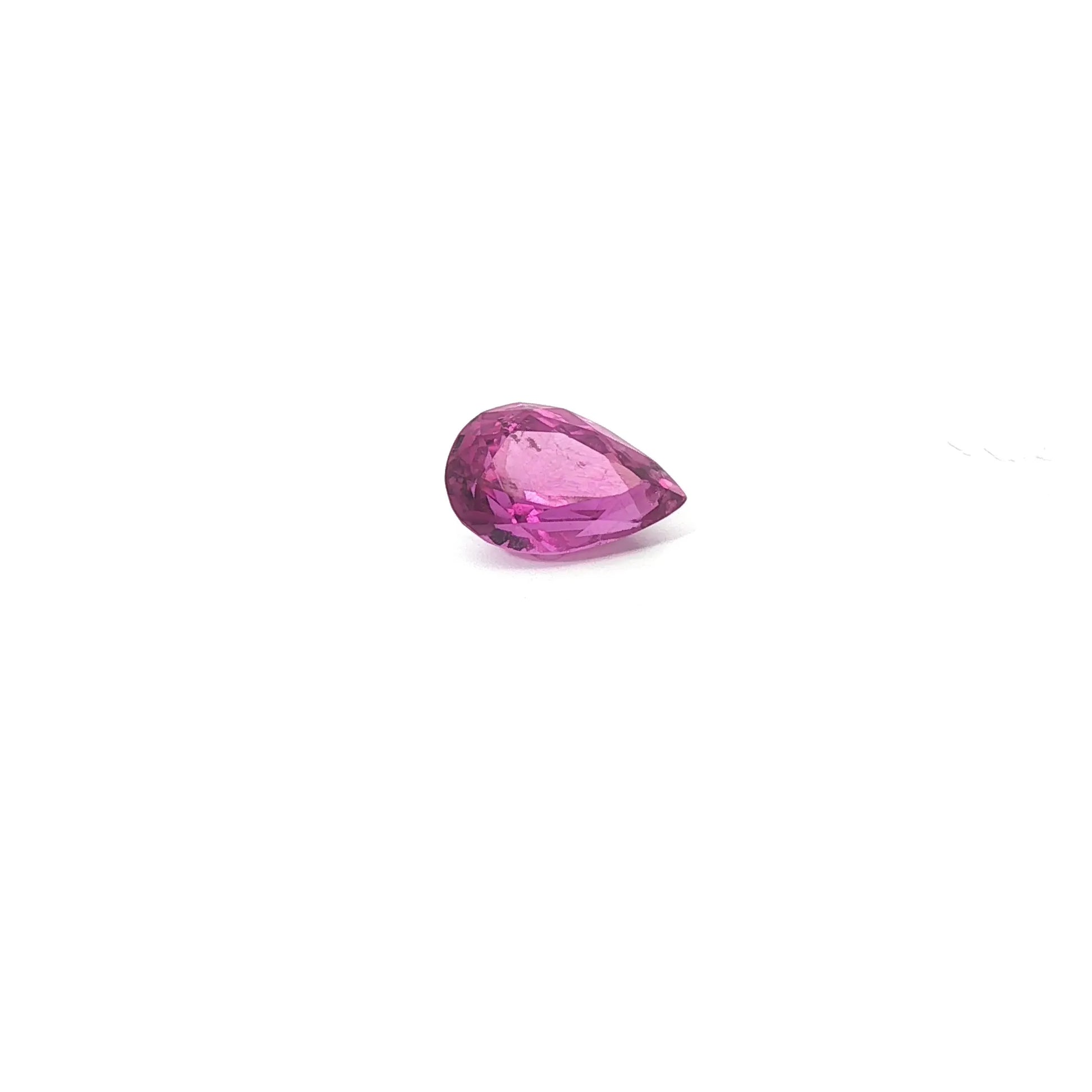 3.75ct Pear Natural Sapphire (Colour Purple, Clarity Slightly Included, Cut Faceted)
