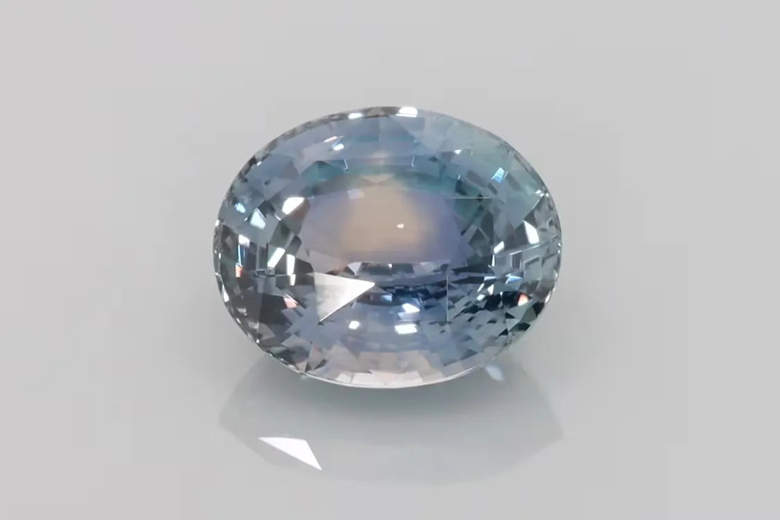 3.93ct Oval Natural Sapphire (Colour Bicolor, Clarity Eye Clean, Cut Faceted)