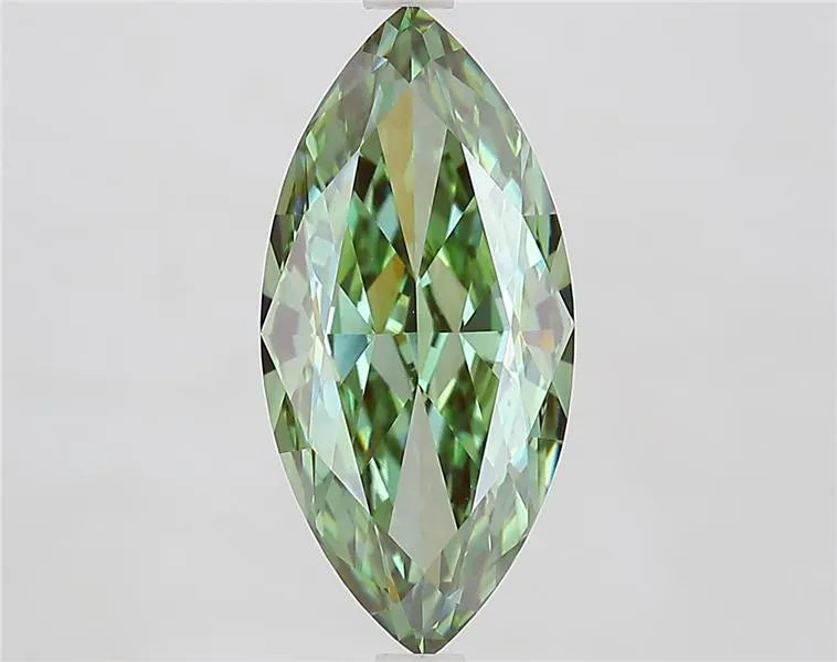 4.03ct Marquise Lab Grown Diamond (Colour Fancy Vivid Green, Clarity VVS2, IGI Certified)