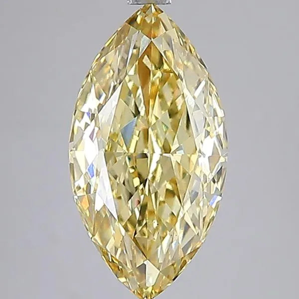 4.03ct Marquise Lab Grown Diamond (Colour Fancy Yellow, Clarity VS1, IGI Certified)