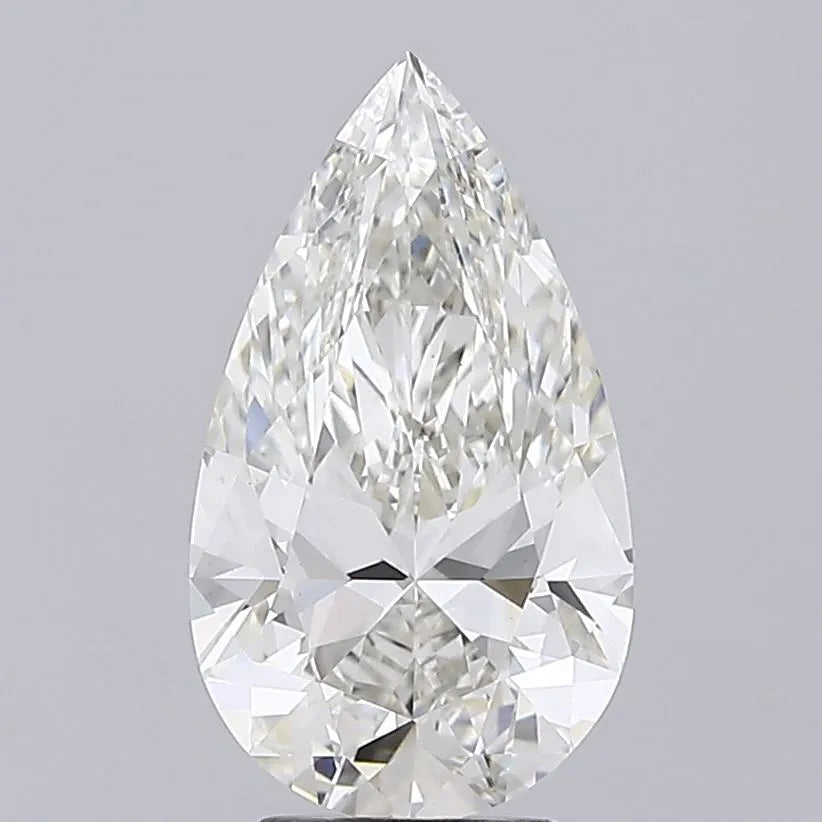 4.03ct Pear Lab Grown Diamond (Colour G, Clarity VVS2, IGI Certified)