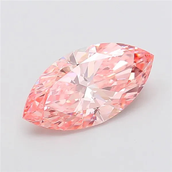 4.06ct Marquise Lab Grown Diamond (Colour Fancy Vivid Pink, Clarity VS1, IGI Certified)