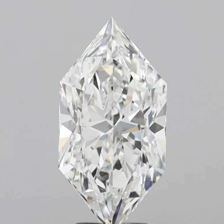 4.09ct Hexagonal Lab Grown Diamond (Colour E, Clarity VVS2, IGI Certified)