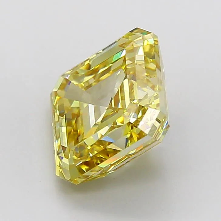 4.58ct Asscher Lab Grown Diamond (Colour Fancy Yellow, Clarity VVS2, IGI Certified)