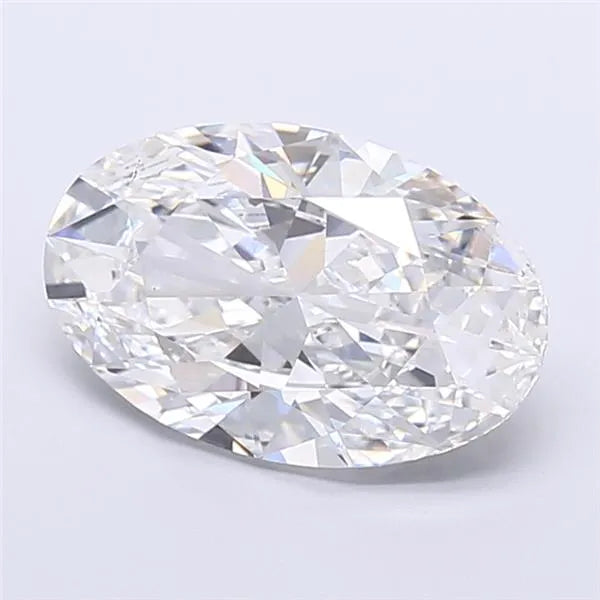 5.03ct Oval Lab Grown Diamond (Colour D, Clarity VVS2, IGI Certified)