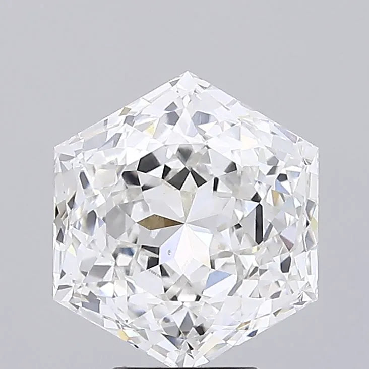 5.36ct Hexagonal Lab Grown Diamond (Colour F, Clarity VS1, IGI Certified)