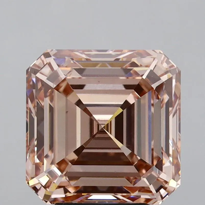 5.59ct Asscher Lab Grown Diamond (Colour Fancy Brownish Pink, Clarity VS1, IGI Certified)
