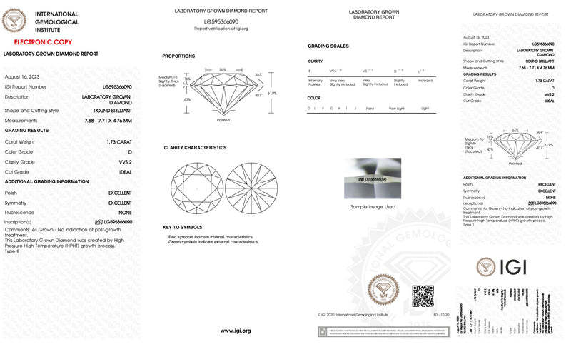 Sundara - 1.73ct Round Cut Lab Grown Diamond