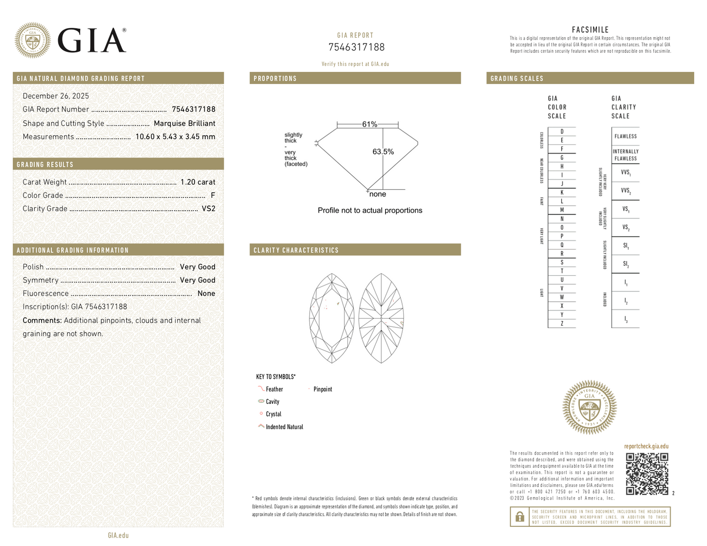 Glory - 1.20ct Marquise Natural Diamond