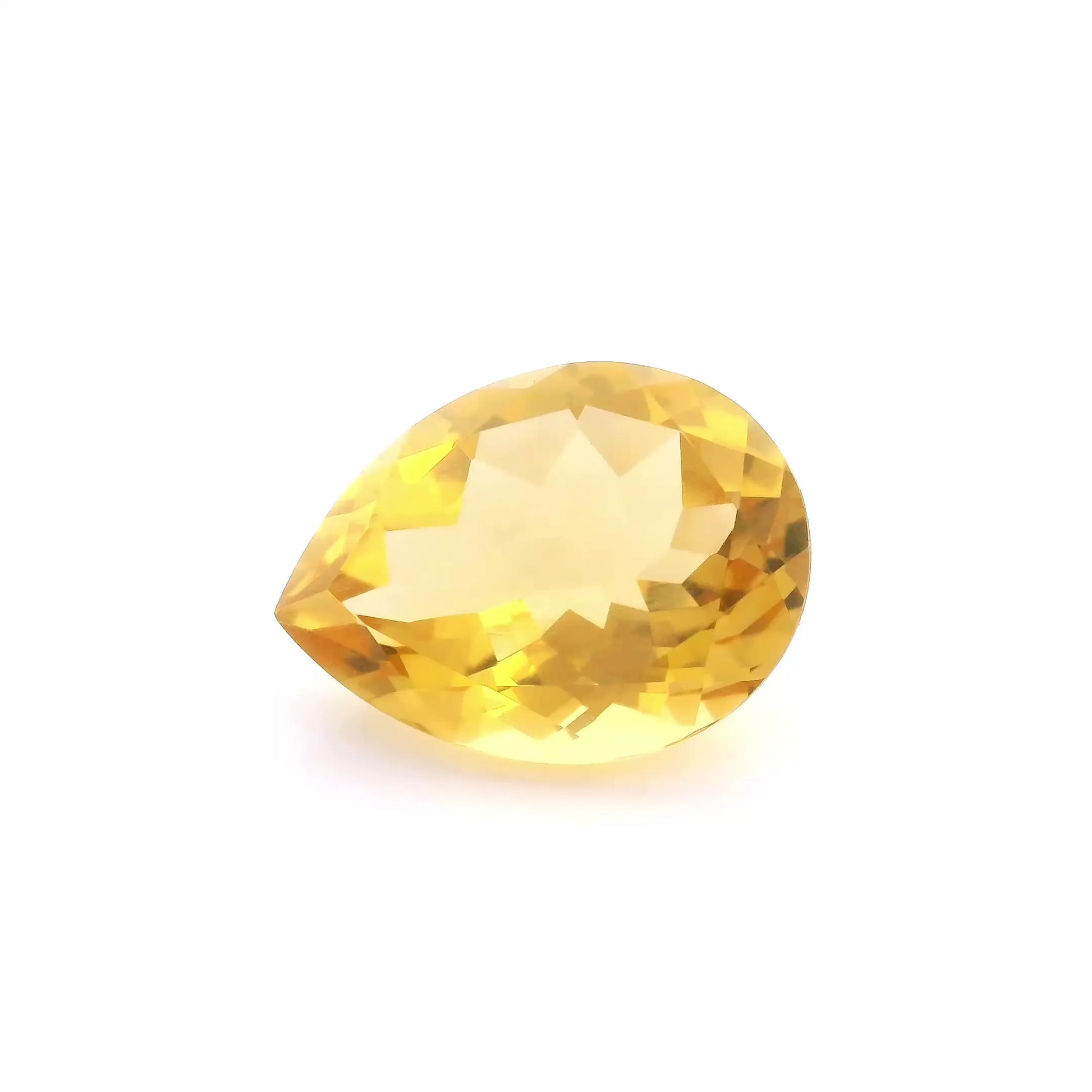 8.07ct Pear Natural Citrine (Colour Yellow, Clarity Eye Clean, Cut Faceted)