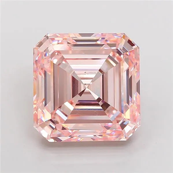 9.88ct Asscher Lab Grown Diamond (Colour Fancy Pink, Clarity VVS2, IGI Certified)