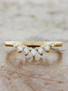 caption:Anu wedding band in 14k yellow gold