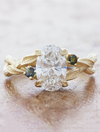 caption:Shown with 1.5ct oval in 14k yellow gold 