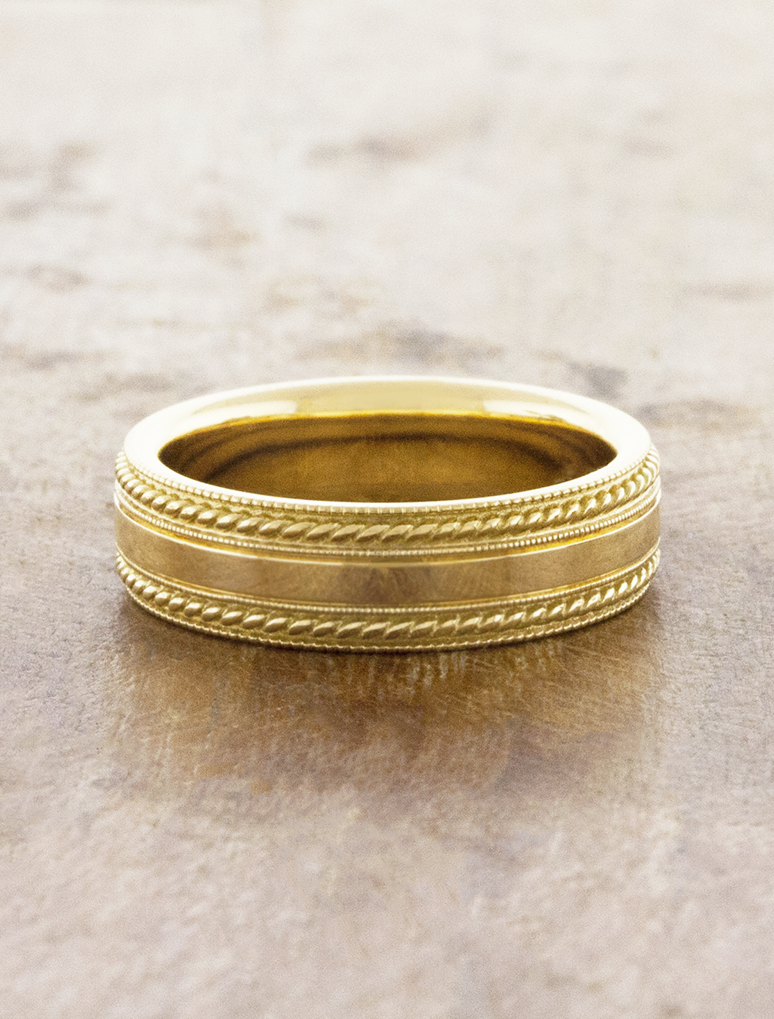 caption:Shown in 18k yellow gold 