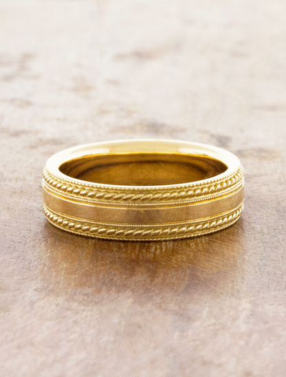 caption:Shown in 18k yellow gold 