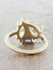 Azure - Lab Grown Diamond & Sapphire Cluster Ring