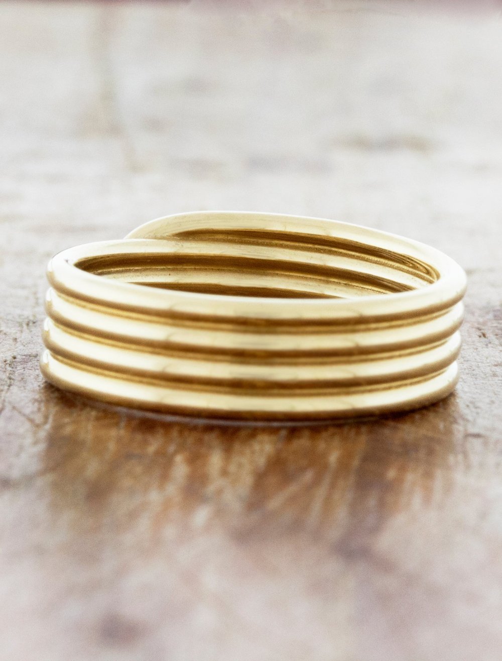 Brooklyn: Unique, Modern Unisex Coiled Wedding Band in 7.5mm | Ken ...