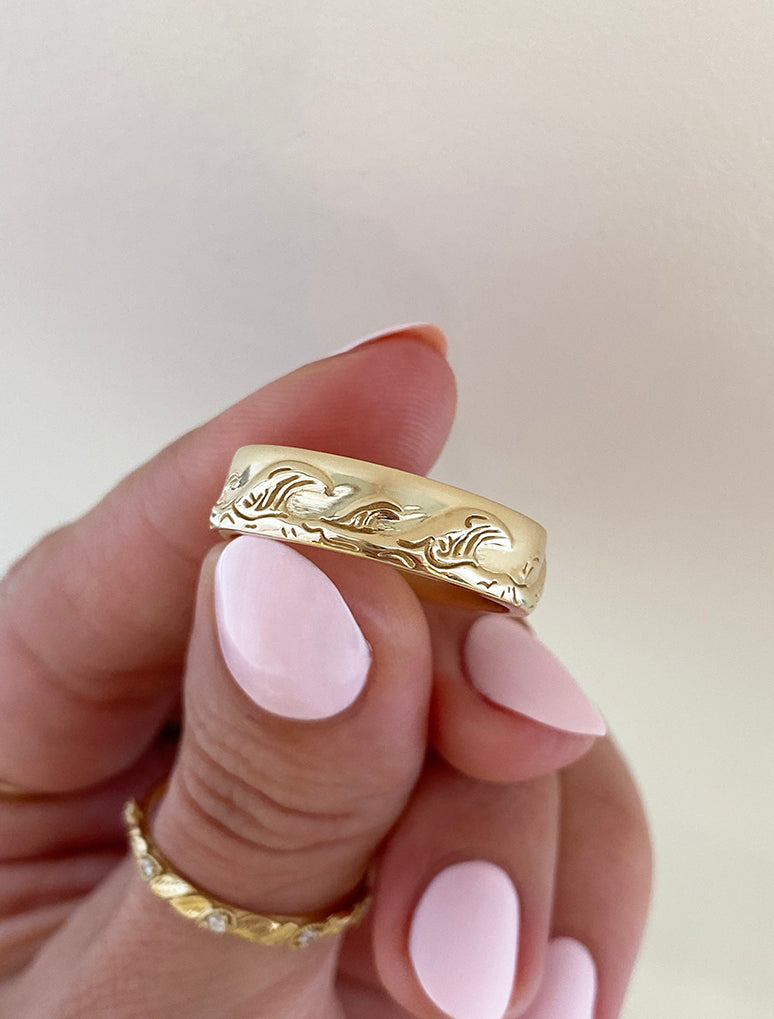 caption:Shown in 6mm and 14k yellow gold