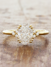 caption:Shown with 1.8ct oval diamond in 14k yellow gold