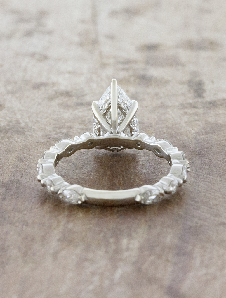 Elaine - Custom 1.71ct Pear Natural Diamond