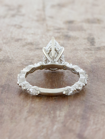 Elaine - Custom 1.71ct Pear Natural Diamond