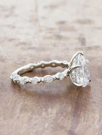 Elaine - Custom 1.71ct Pear Natural Diamond