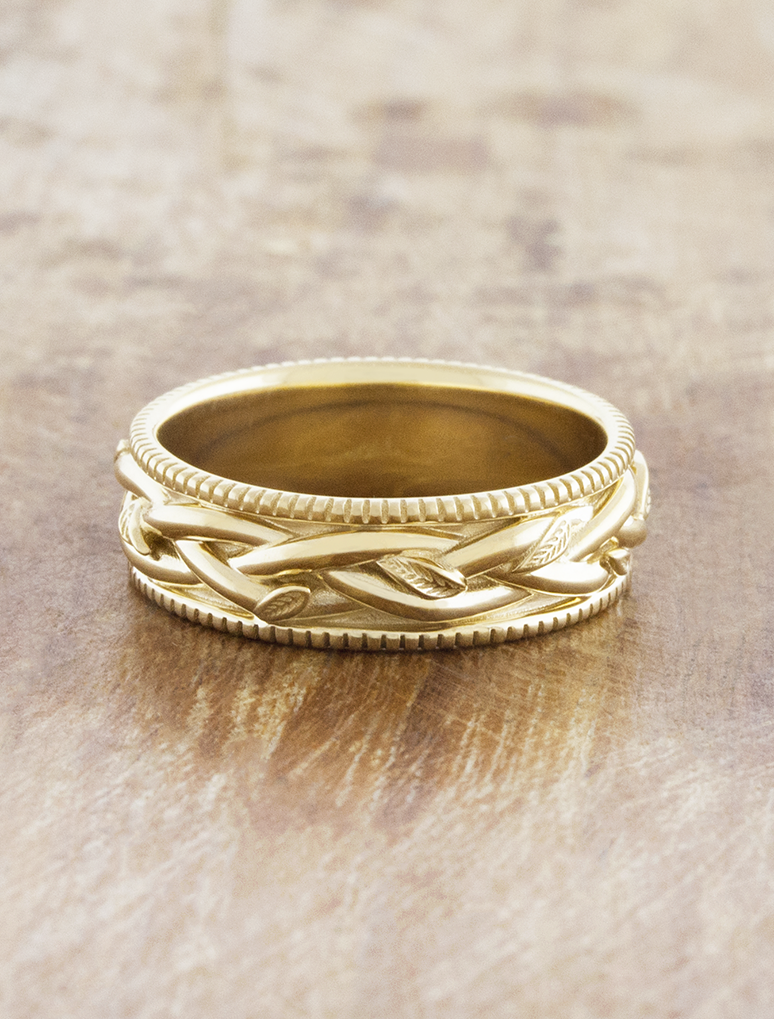 caption:Shown in 14k yellow gold 