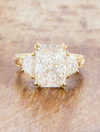 caption:Shown with 4.5ct radiant cut in 14k yellow gold 