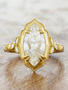 caption:Shown with 2ct marquise diamond in 18k yellow gold