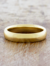 caption:Shown in 5mm width, 14k yellow gold, satin brush