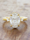 caption:Shown with 2.05ct oval in 18k yellow gold