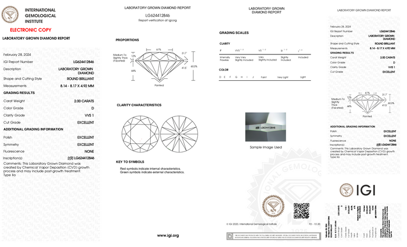 Robin - 2.00ct Round Lab Grown Diamond