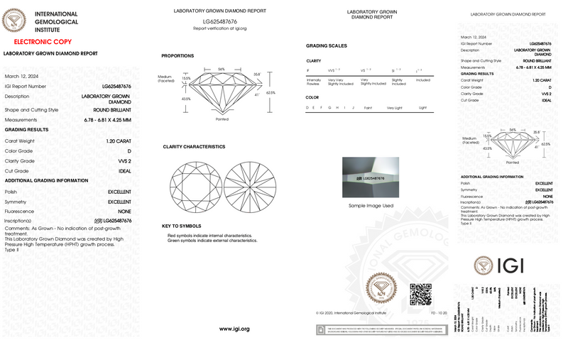 Greer - 1.20ct Round Lab Grown Diamond