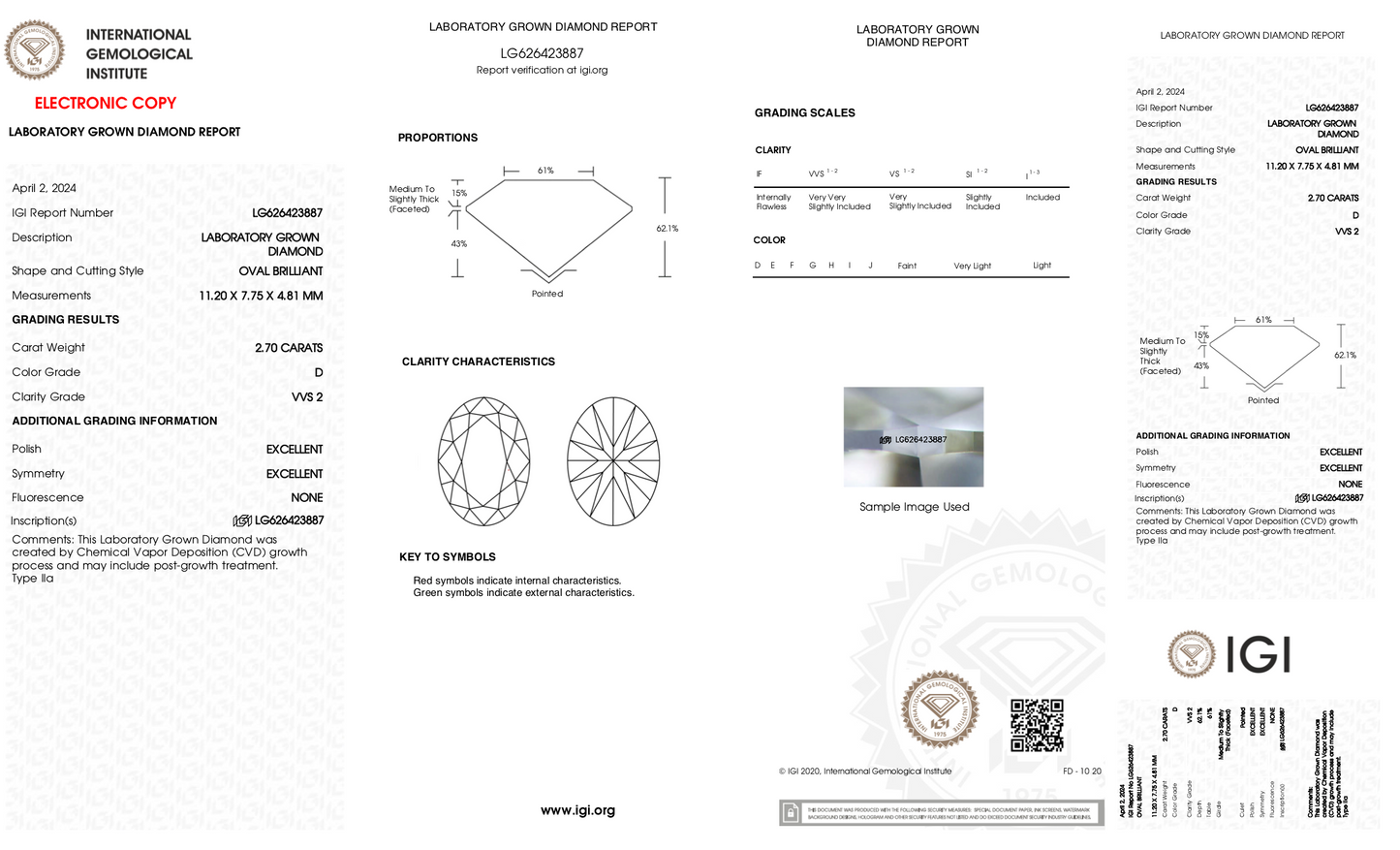 Emi - 2.70ct Oval Lab Grown Diamond