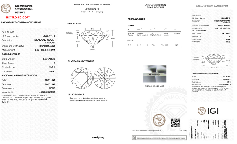 Jinny - 2.00ct Round Lab Grown Diamond