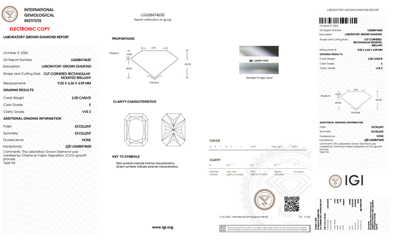 Lauren - 2.00ct Radiant Lab Grown Diamond