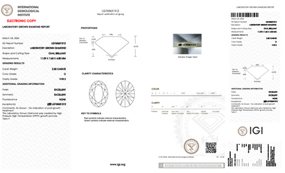 Mable - 2.50ct Oval Lab Grown Diamond
