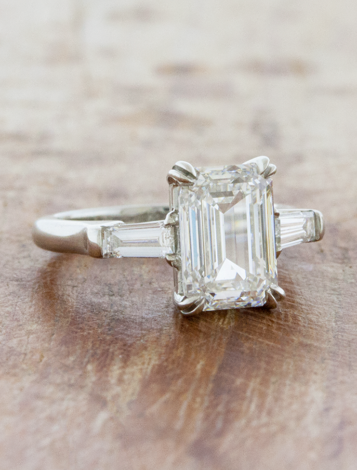 Lucille - 3.14ct Emerald Cut Lab Grown Diamond