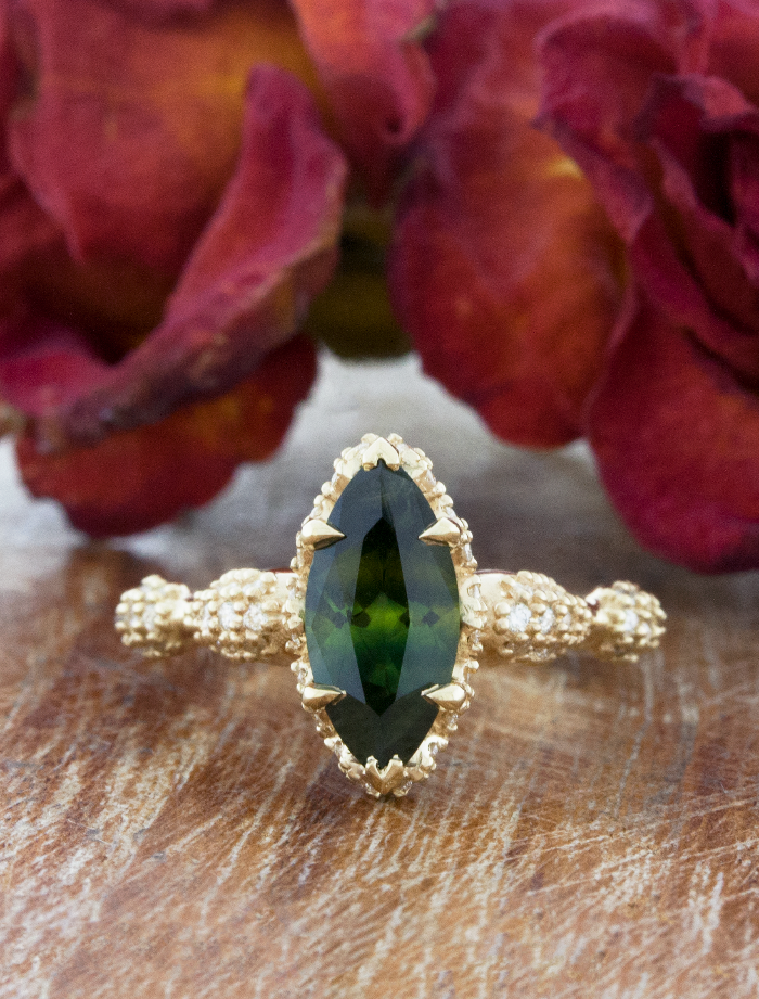 caption:1.38ct green sapphire