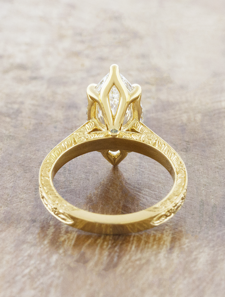 caption:Customized with surprise gemstone