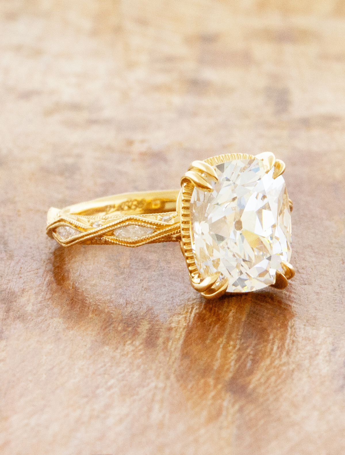 Odalynn - 5.05ct Old Mine Cut Lab Grown Diamond