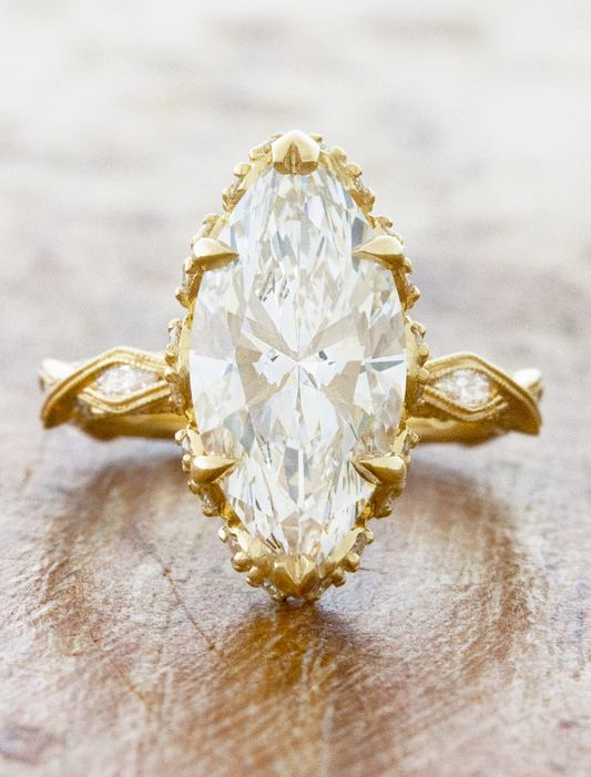 caption:Shown with 2.75ct marquise diamond