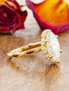 caption:Customized with rubies set within the band