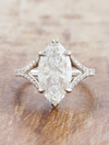 caption:Shown with 3.5ct marquise in platinum
