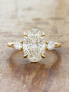caption:Shown with 2.80ct oval diamond in 14k yellow gold