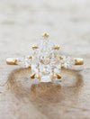 caption:Shown with 2ct pear diamond in 14k yellow gold