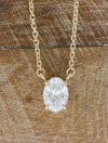 caption:Shown with 1.50ct oval diamond in 14k yellow gold