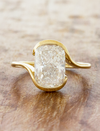 caption:Shown with 3ct elongated cushion cut in 14k yellow gold 