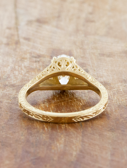 Skyla Sapphire - 1.07ct Oval Lab Grown Diamond